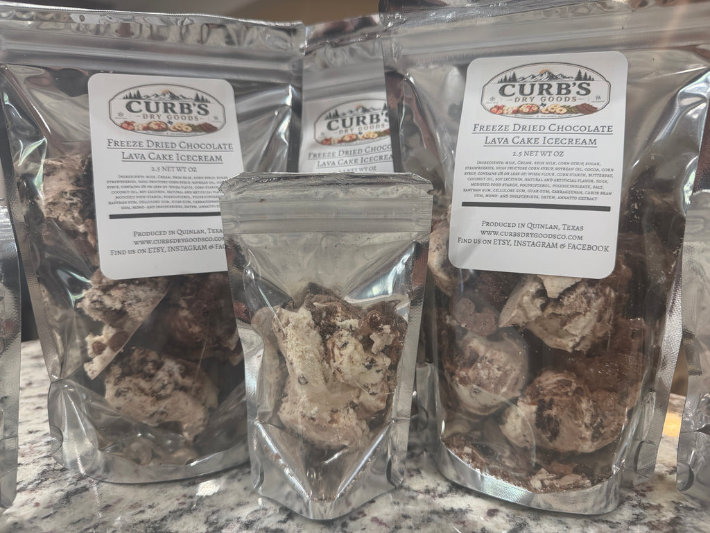 Freeze dried Chocolate Lava Cake Icecream