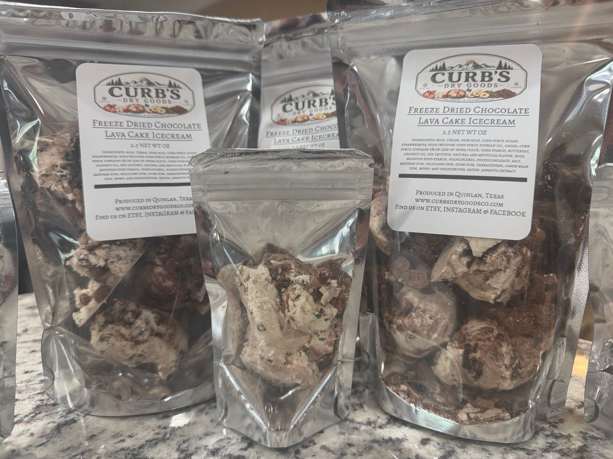 Freeze dried Chocolate Lava Cake Icecream