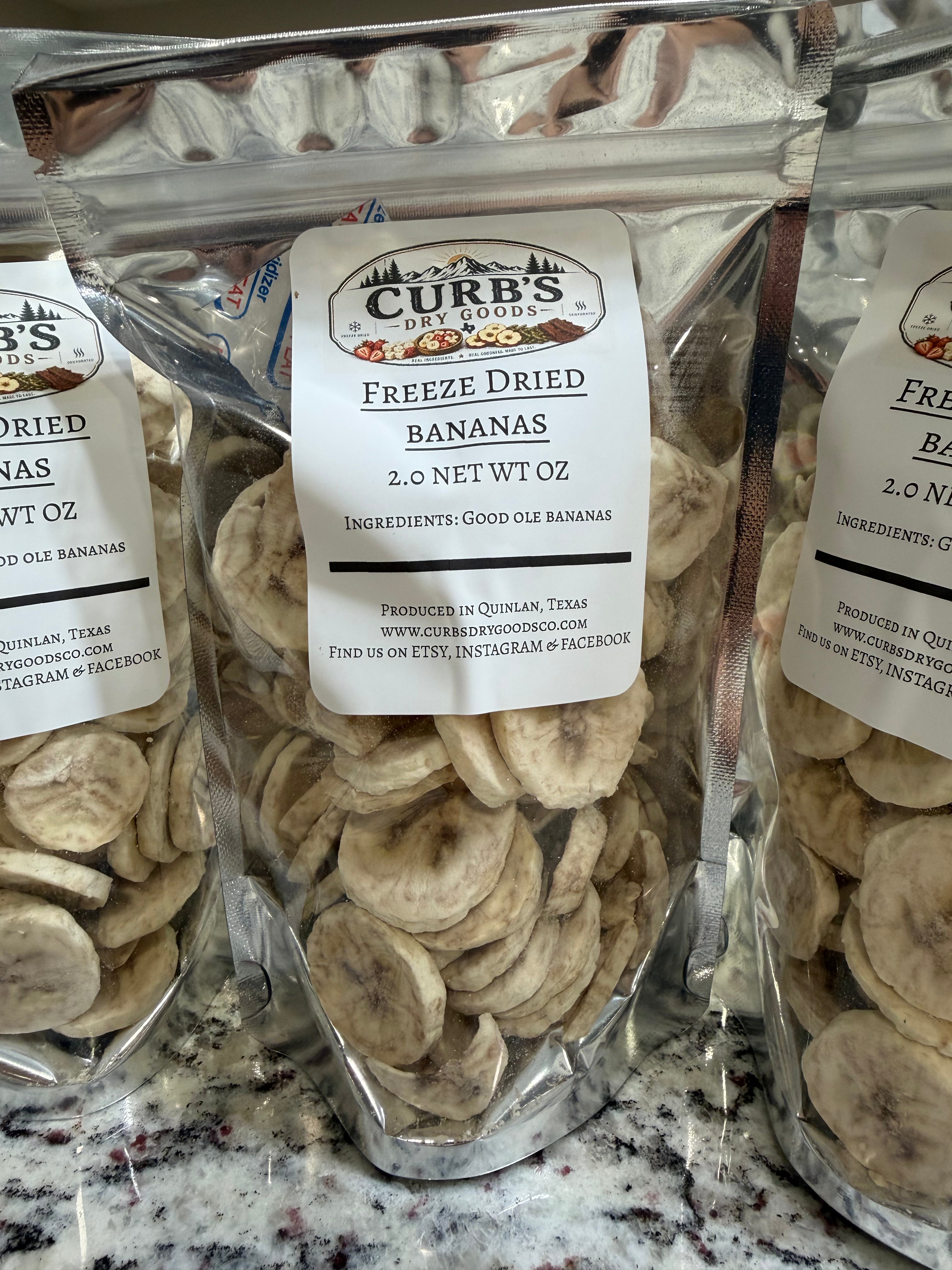 Freeze Dried Bananas